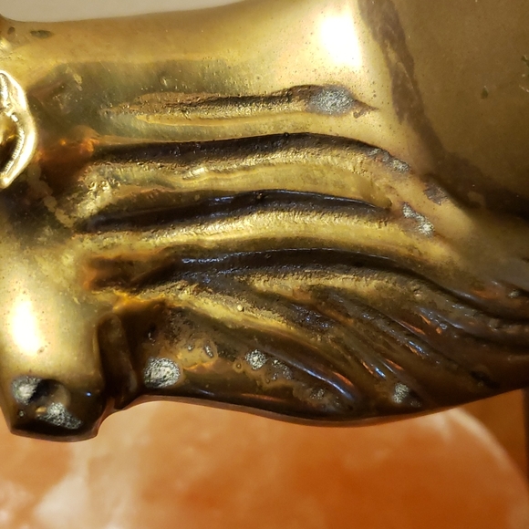 ❤ VINTAGE | Mid-century Brass Majestic Bearded Ibex Goat Ram - Picture 13 of 16